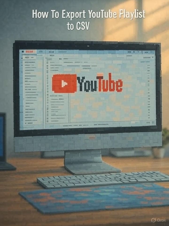 How to Export YouTube Playlist to CSV